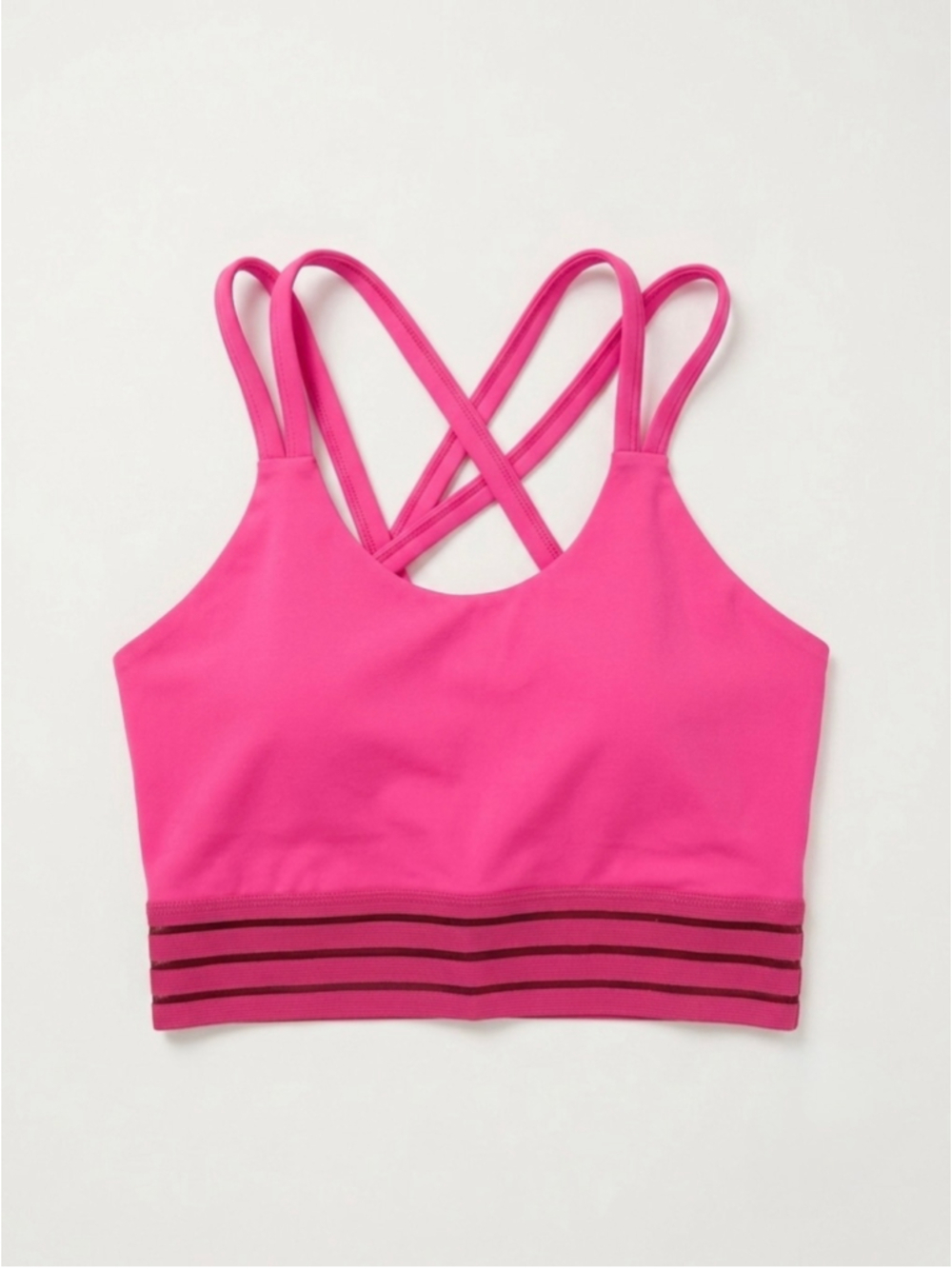 Women's Calia Sports Bra Size M Pink Maroon Crisscross Back